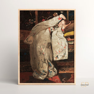 George Hendrik Breitner Girl - ein weißes Kimono Poster