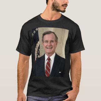 George HW Bush Präsident Portrait Classic T-Shir T-Shirt