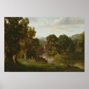 George Inness - Die alte Mühle Poster