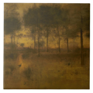 George Inness - Die Zuhause des Helden Fliese