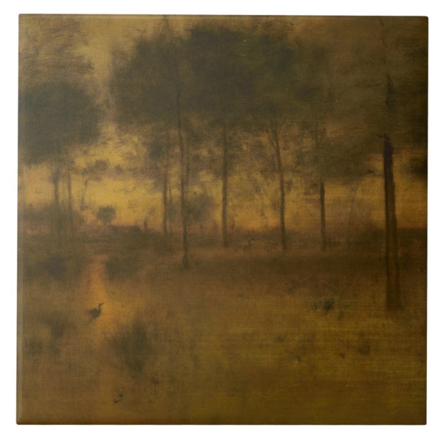 George Inness - Die Zuhause des Helden Fliese (Vorderseite)