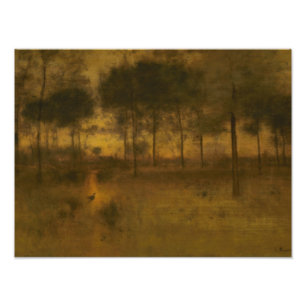 George Inness - Die Zuhause des Helden Fotodruck