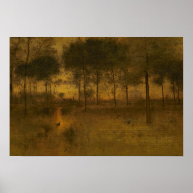 George Inness - Die Zuhause des Helden Poster (Vorne)