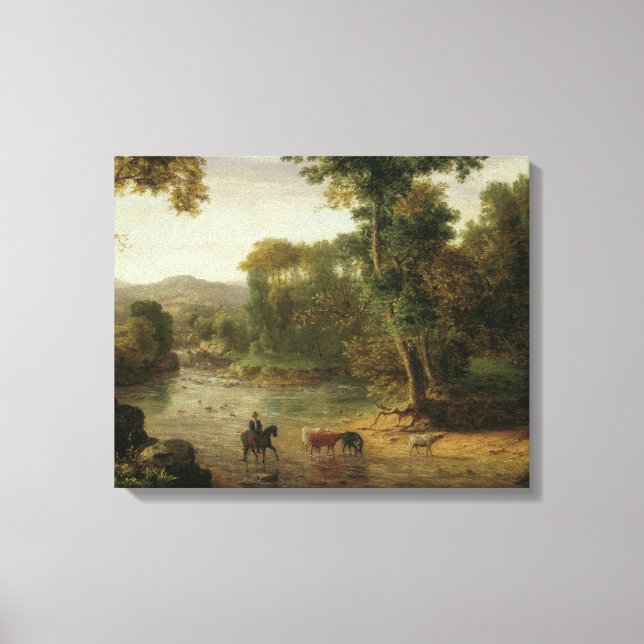 George Inness - Über das Ford Leinwanddruck (Vorderseite)