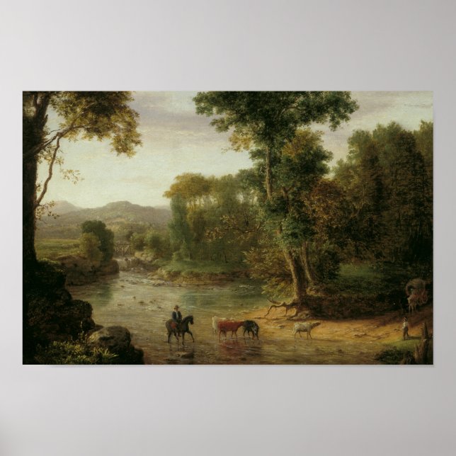 George Inness - Über das Ford Poster (Vorne)