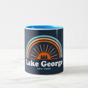 George Lake, New York Rainbow Zweifarbige Tasse