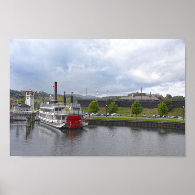 George Lake, New York, Steamship Poster (Vorne)