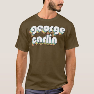 George lin Retro Rainbow Typografie Faded Style T-Shirt