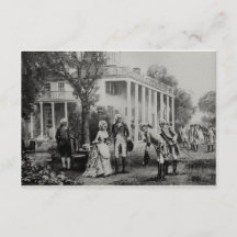 George & Martha, Mount Vernon Einladung/Note Card