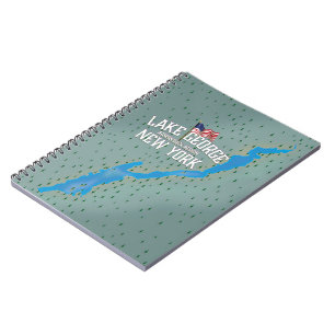 George New York Map Notizblock