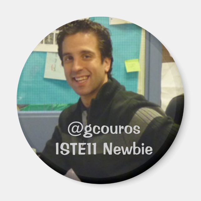george newbie pic, @gcourosISTE11 Newbie Magnet (Vorne)