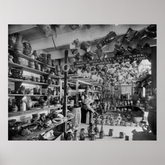 George Ohr Pottery Shop, 1901 Poster