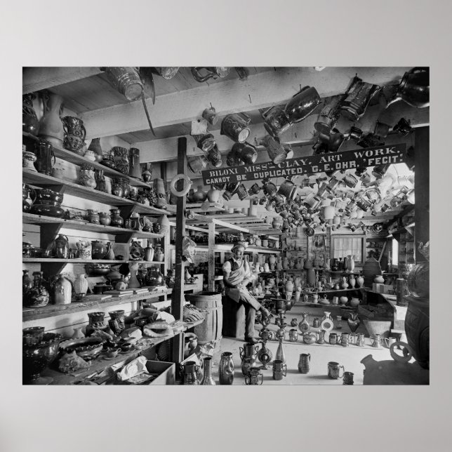 George Ohr Pottery Shop, 1901 Poster (Vorne)