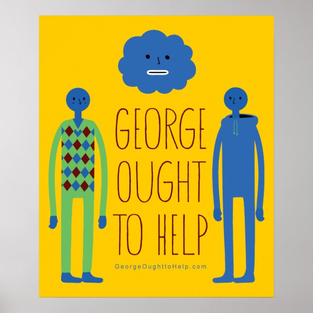 George Oought hilft Poster (Vorne)