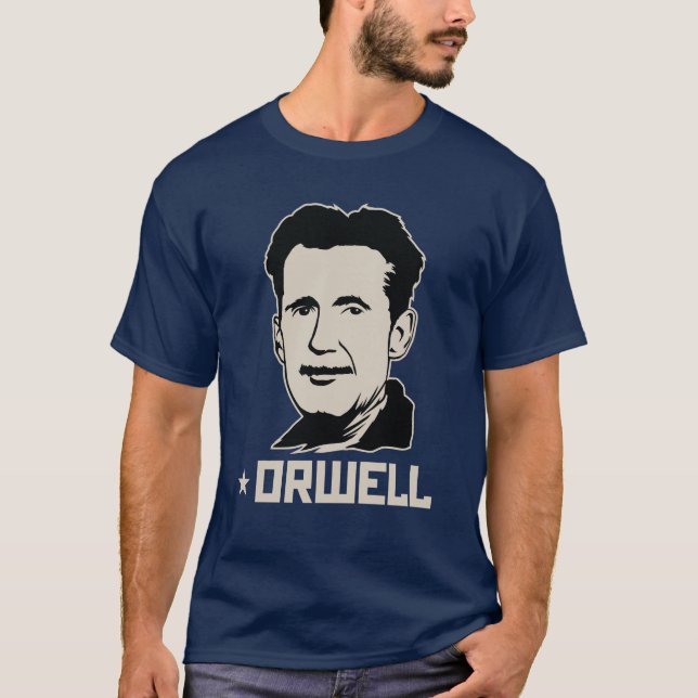 George Orwell 84 1984 Jersey T-Shirt (Vorderseite)
