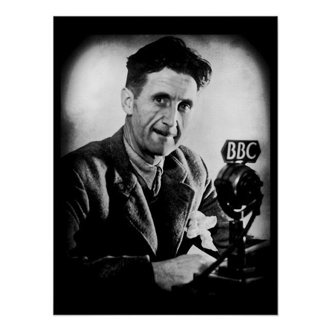 George Orwell bei der BBC Poster (Vorderseite)