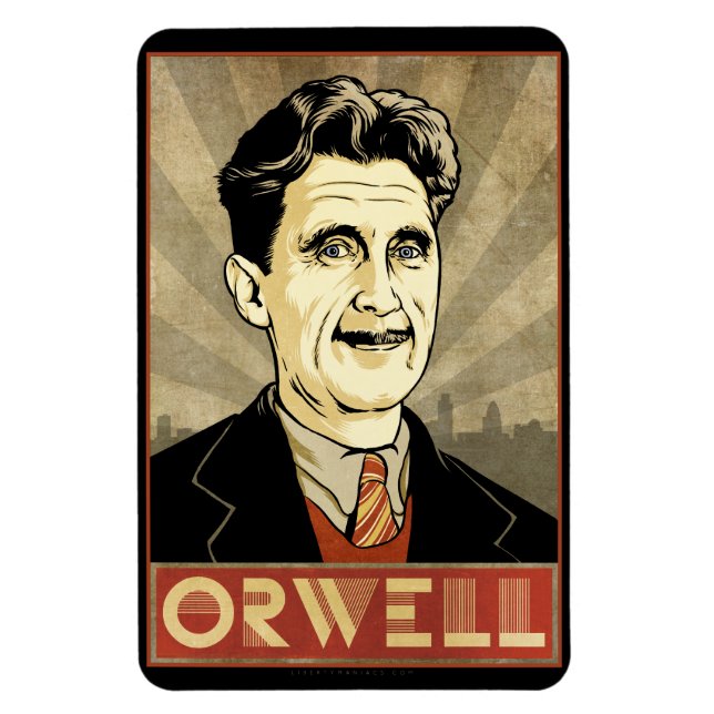 George Orwell Premium Magnet (Vertikal)
