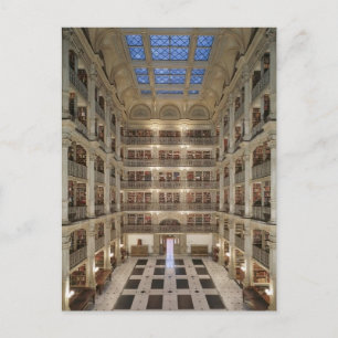 George Peabody Library Postcard Postkarte