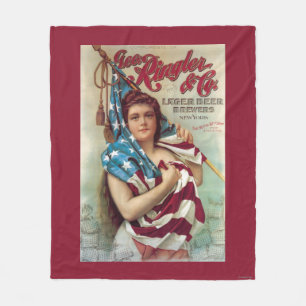 George Ringler & CO. Bierposter Fleecedecke