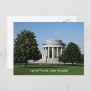 George Rogers Clark Memorial Vincennes Indiana Postkarte