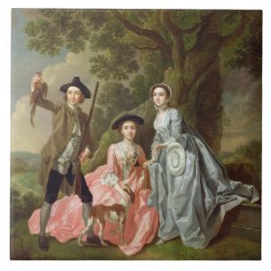 George Rogers mit seiner Ehefrau, Margaret und Fliese