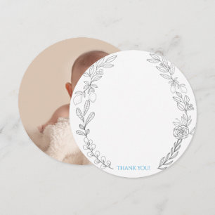 George Round Foto-Dankeskarte. Einladung