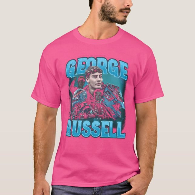George Russell Collage T-Shirt (Vorderseite)