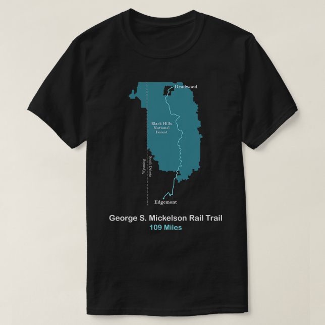 George S Mickelson Rail Trail T-Shirt (Design vorne)