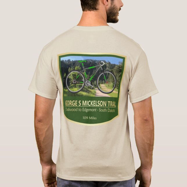 George S Mickelson Trail (Fahrrad2) T-Shirt (Rückseite)