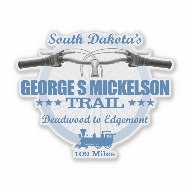 George S Mickelson Trail (H2) Aufkleber (Vorderseite)
