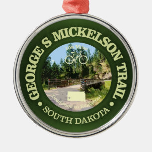 George S Mickelson Trail, South Dakota. Ornament Aus Metall