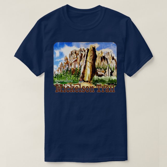 George S Mickelson Trail South Dakota T-Shirt (Design vorne)