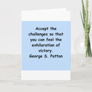 George S Patton Quote Karte