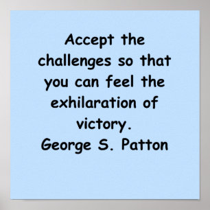 george s patton quote poster