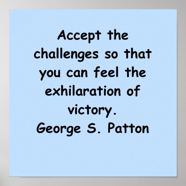 george s patton quote poster (Vorne)