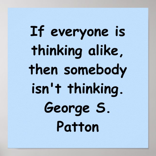 george s patton quote poster (Vorne)