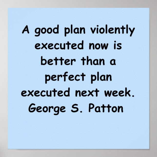 george s patton quote poster (Vorne)
