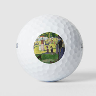 George Seurat Ein Sonntag auf La Grande Jatte Famo Golfball
