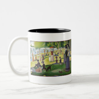 George Seurat Ein Sonntag auf La Grande Jatte Famo Zweifarbige Tasse