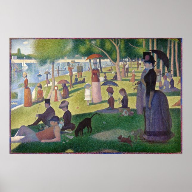 GEORGE SEURAT - Sonntagnachmittag 1884 Poster (Vorne)