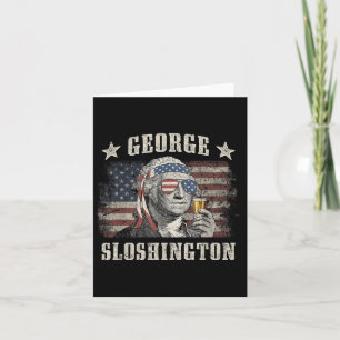 George Sloshington 4. Juli Party Washington Fu Karte