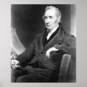 George Stephenson, graviert von Charles Turner Poster
