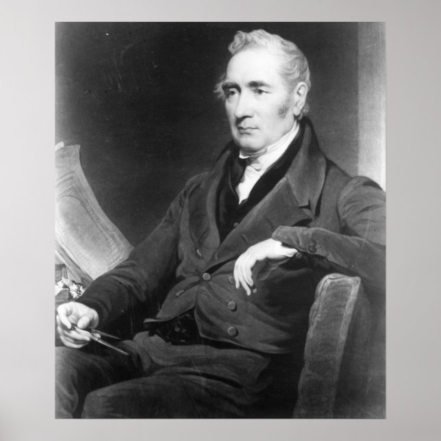 George Stephenson, graviert von Charles Turner Poster (Vorne)