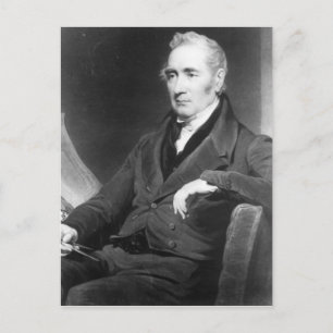 George Stephenson, graviert von Charles Turner Postkarte