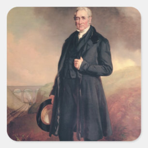 George Stephenson Quadratischer Aufkleber