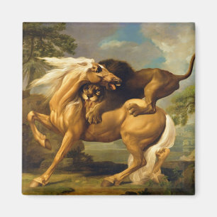 George Stubbs A Lion Attack a Horse, c.1762 ( Magnet