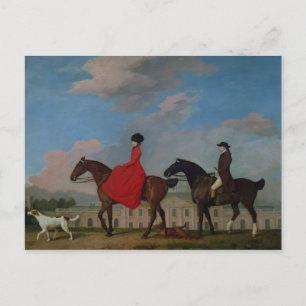 George Stubbs   John und Sophia Musters, die auf Postkarte