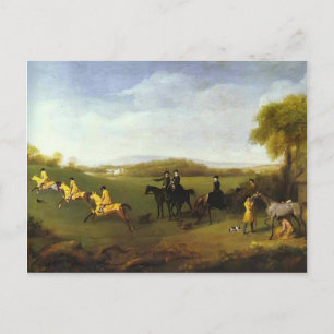 George Stubbs- Racehorses gehört zum Herzog Postkarte