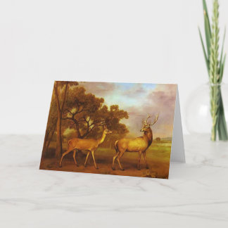 George Stubbs - Red Deer Stag und Hind Karte