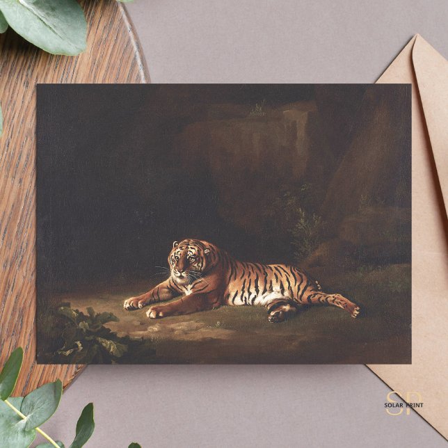 George Stubbs Tiger Malerei Art Print Postkarte (Von Creator hochgeladen)